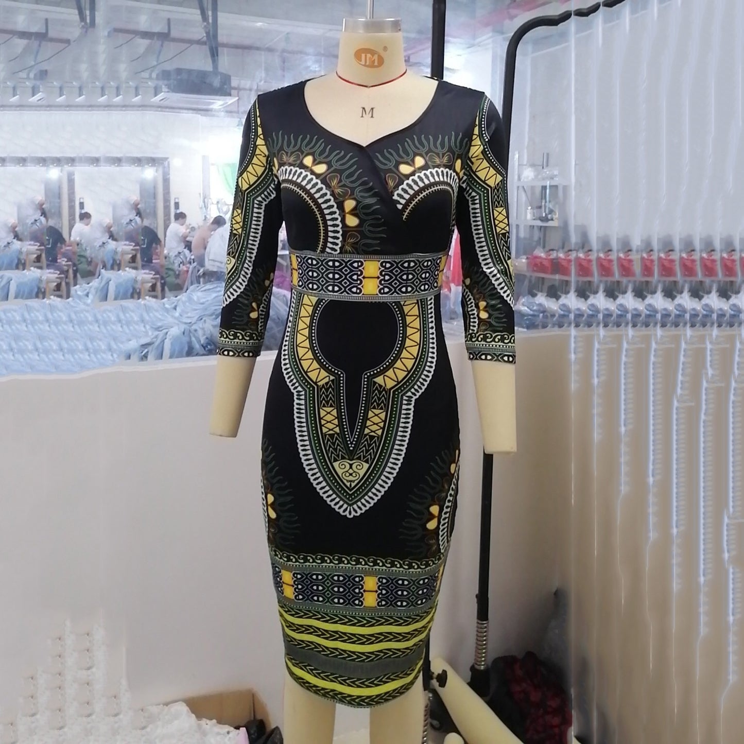 Women's Stylish and Print Retro Dress