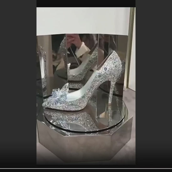 Women's Crystal Cinderella Stilettos – Video - D'Zani Fashion