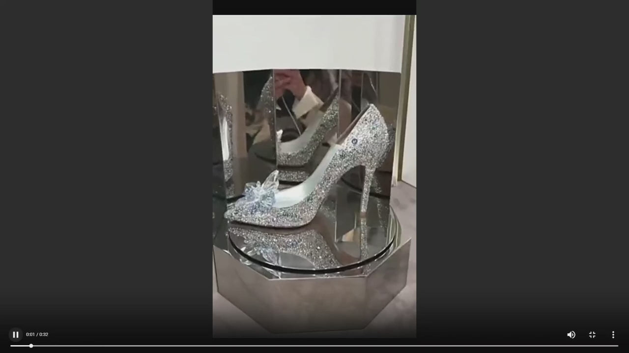 Women's Crystal Cinderella Stilettos – Video - D'Zani Fashion