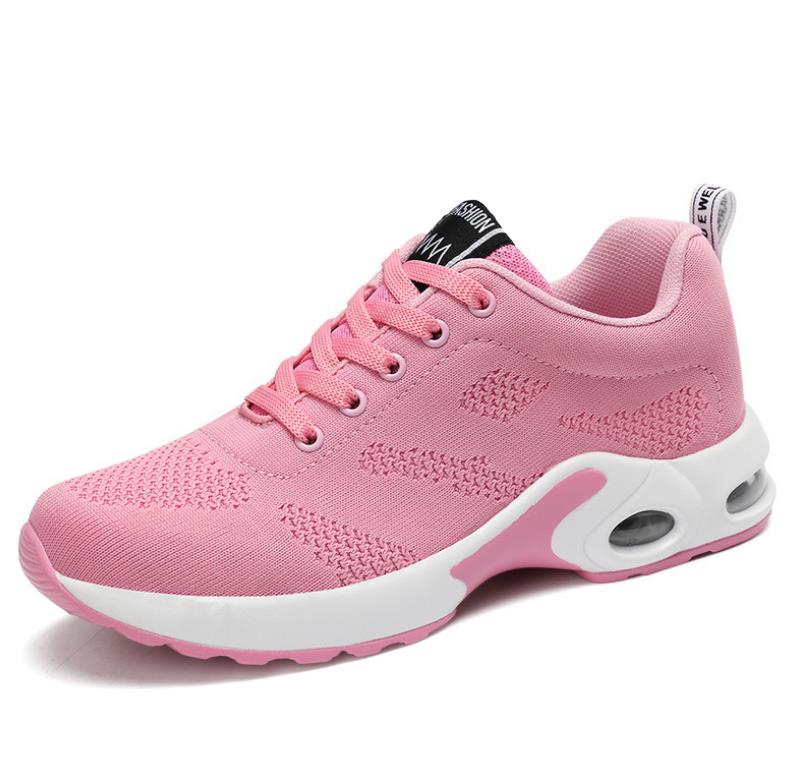 Women's Pink Breathable Running Sneakers - D'Zani Fashion
