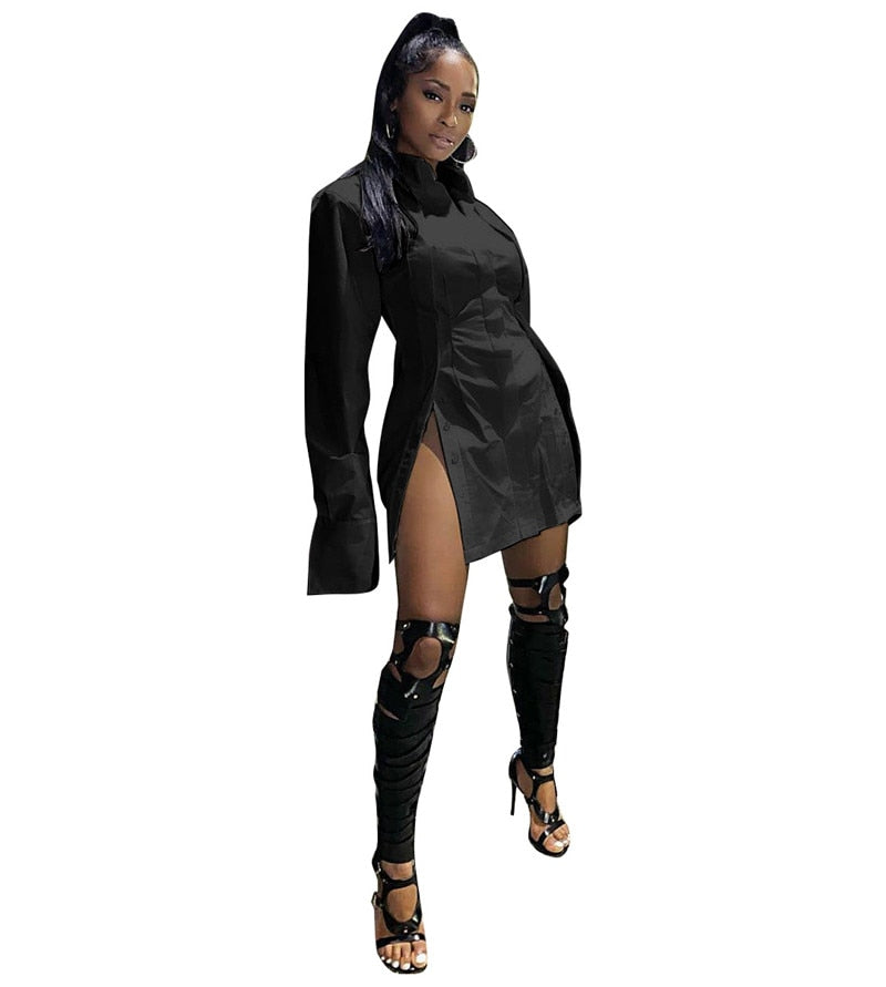 Women's Black Sexy Mini Dress - D'Zani Fashion