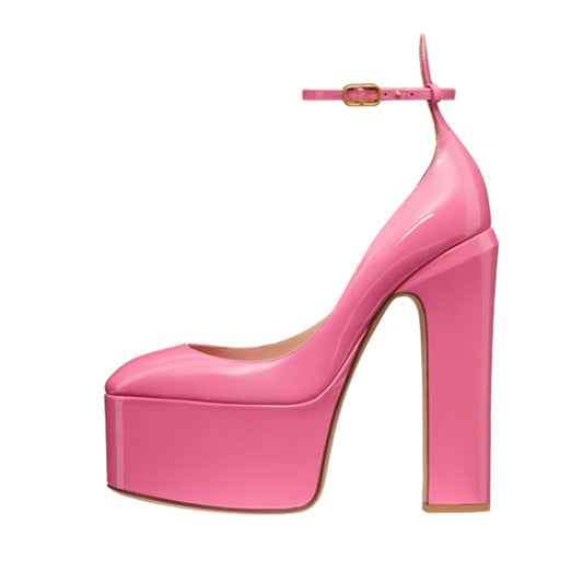 Women's Pink Jazzy Platform High Heels - D'Zani Fashion