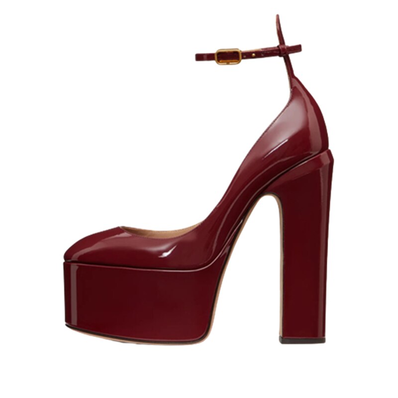 Women's Chocolate Jazzy Platform High Heels - D'Zani Fashion