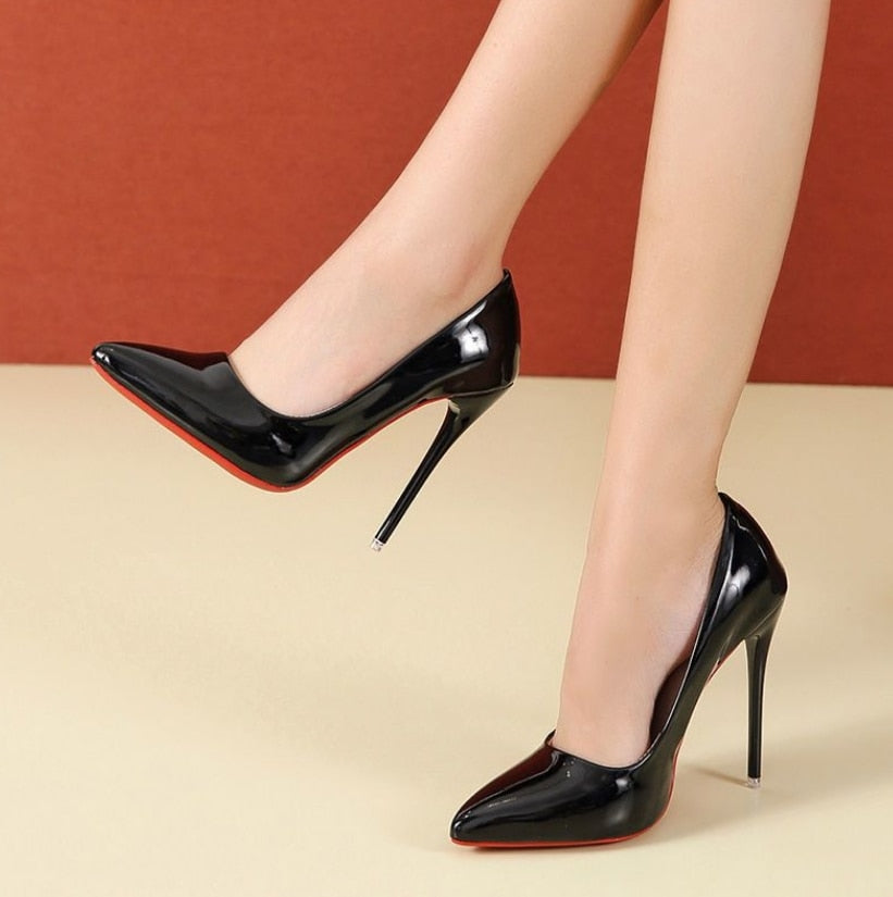 Women's Black Fashion High Heels Shoes - D'Zani Fashion