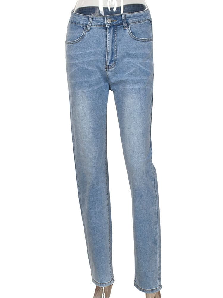 Women's Blue Jeans Pants - D'Zani Fashion