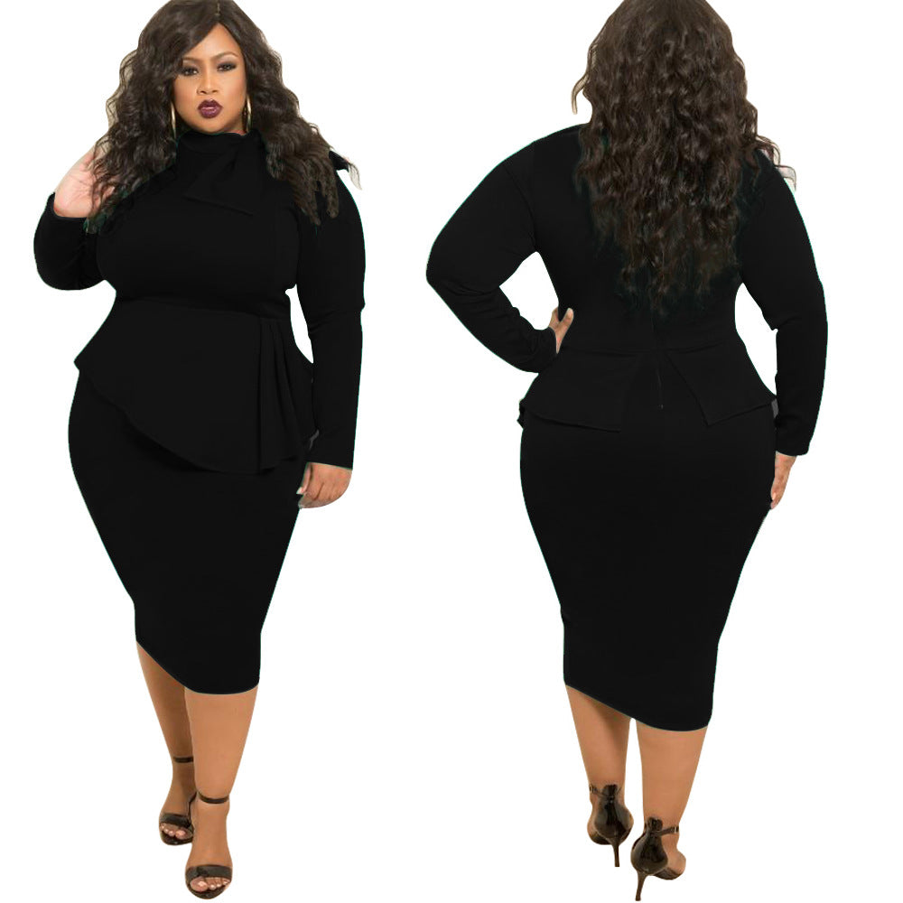 Women's Black Plus Size Dresses - D'Zani Fashion